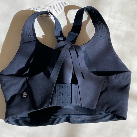 Lululemon athletica air support bra navy blue high impact gym sports nwt - Picture 2 of 2